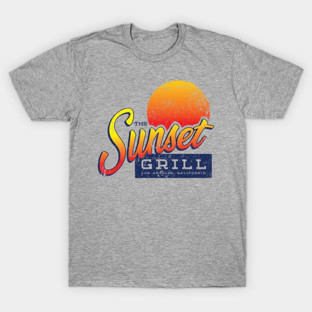 Sunset Grill T-Shirt by MindsparkCreative